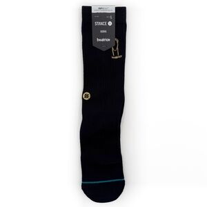 Stance Beatrice Domond Crew Socks Mens Large Skateboarding Black Gold Skateboard